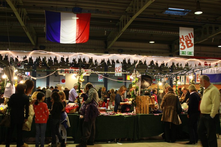 France set up a large stand. 