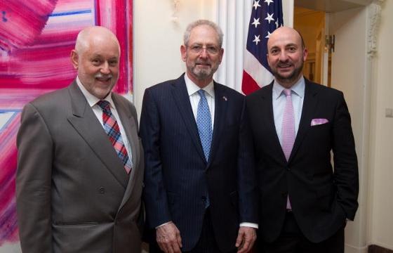AMCHAM's CEO Paul Schonenberg, US Ambassador Robert Mandell and Economy Minister Etienne Schneider