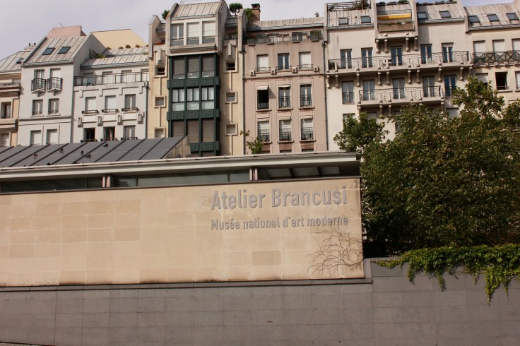Outside the Brancusi museum in Paris (next to Centre Pompidou) 