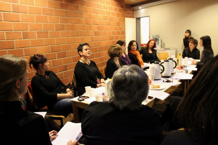 The cast for Ferite a Morte in Luxembourg