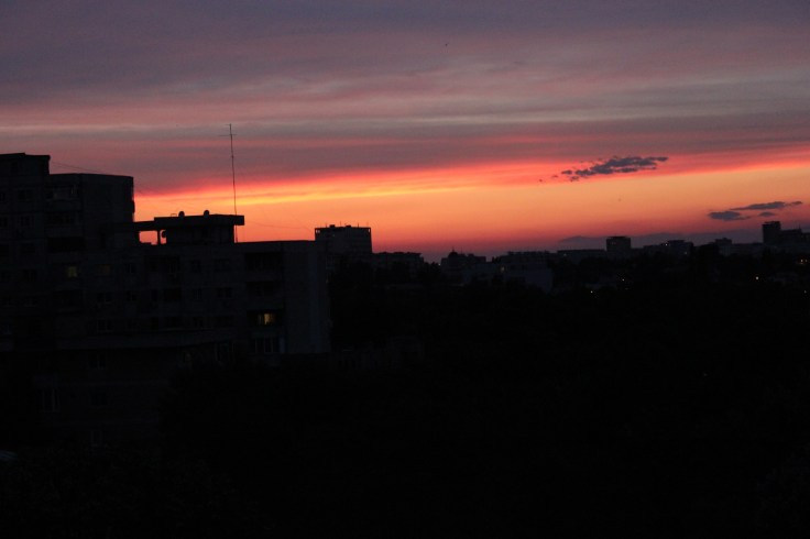 Summer sunset in Bucharest