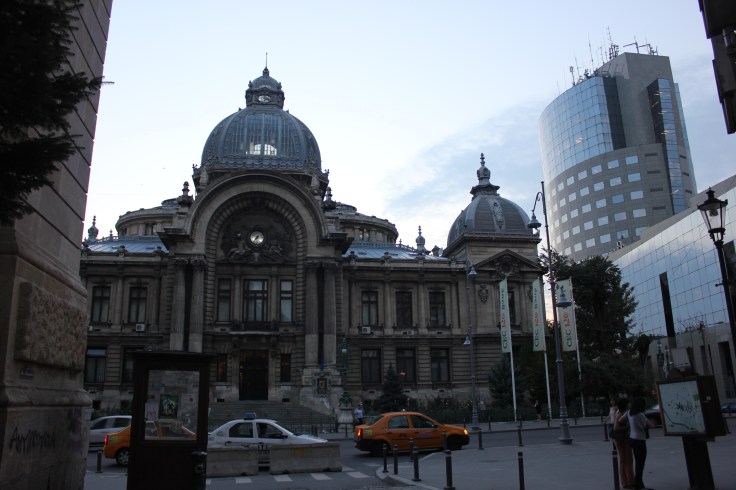 The CEC Palace lies on Calea Victoriei, in the heart of Bucharest